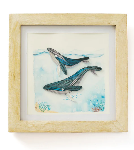 Quilling Card Frame Bimala White Rub