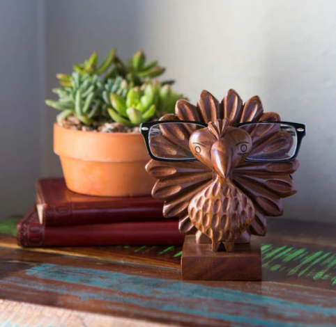 Eyeglass Holder Peacock