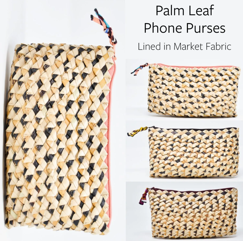 Palm Leaf Phone Purse