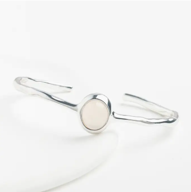 Serene Agate Cuff Bracelet