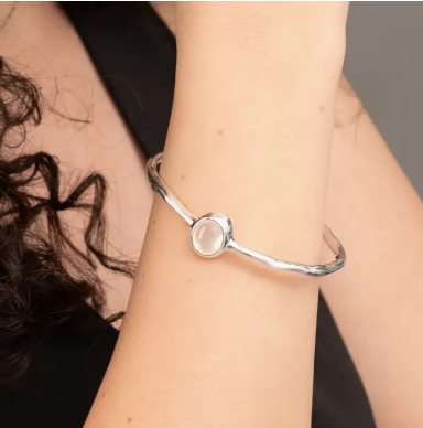 Serene Agate Cuff Bracelet