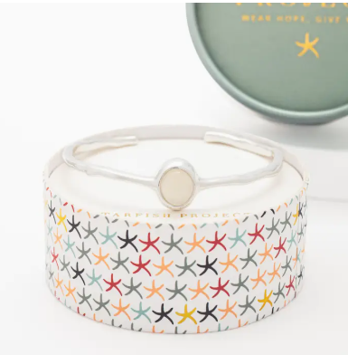 Serene Agate Cuff Bracelet