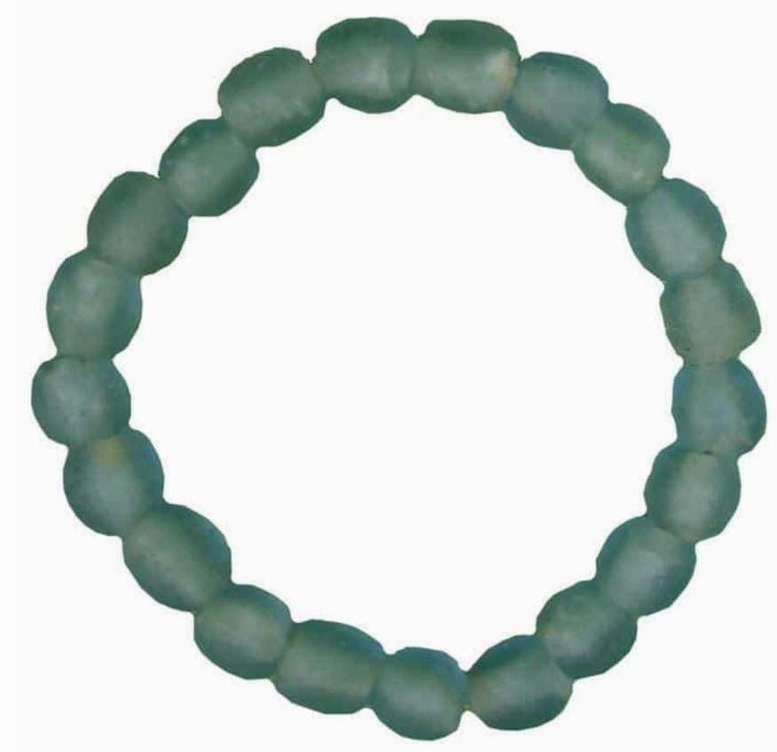 Glass Pearls: Bracelet - Blue