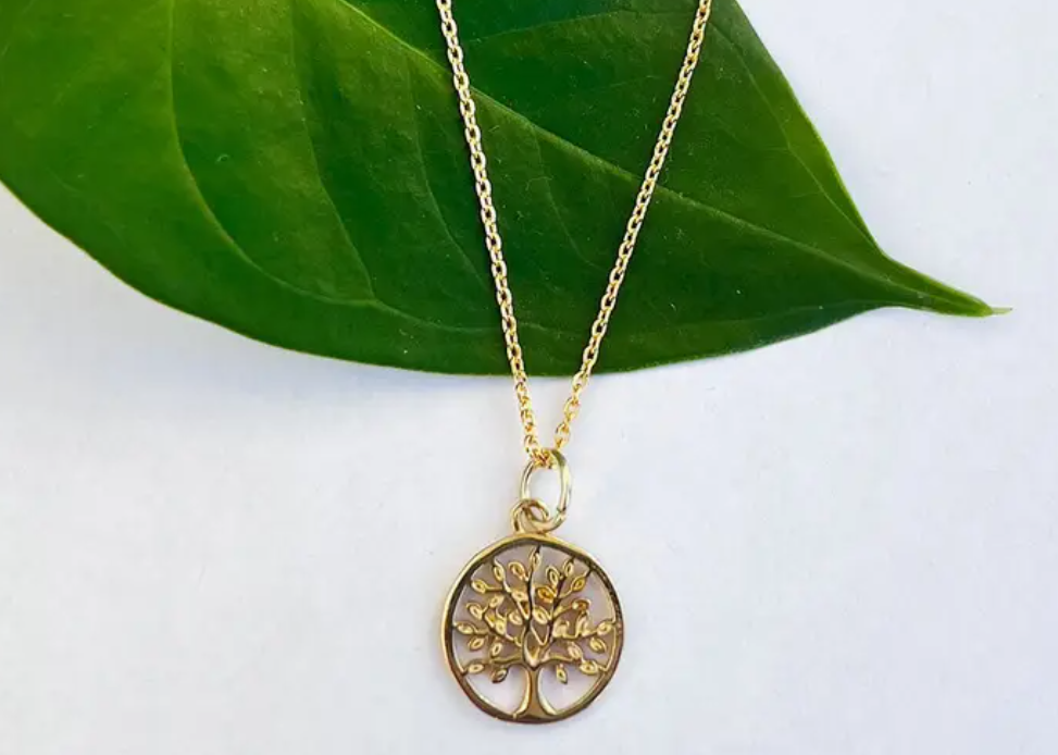 Tree of Life Necklace - Brass