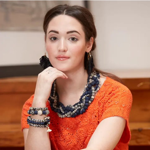 Kantha Indigo Bauble Bracelet