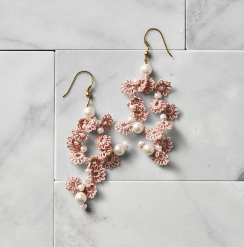 Blush Waterfall Earrings
