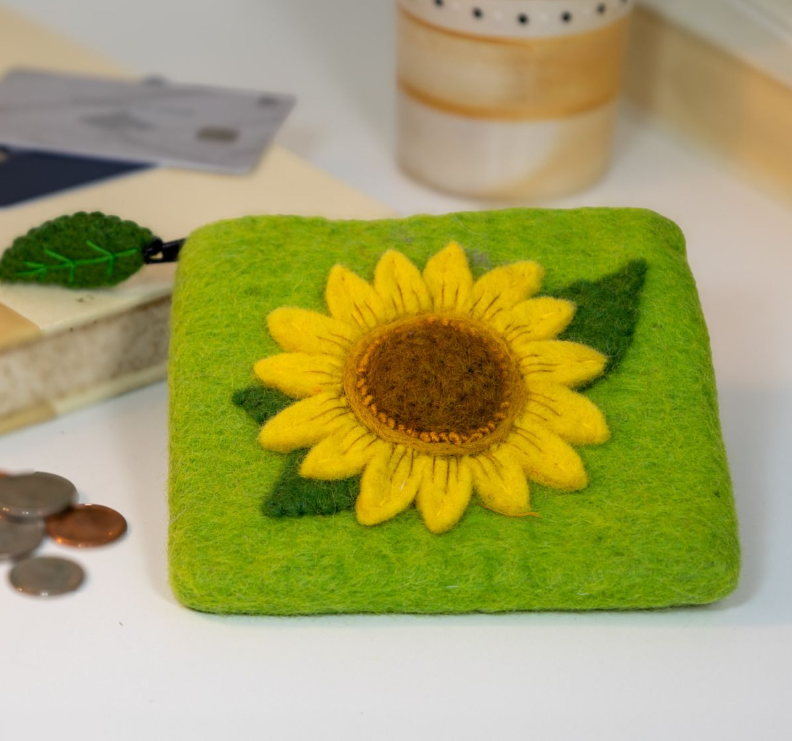 Coin Purse Sunny Sunflower