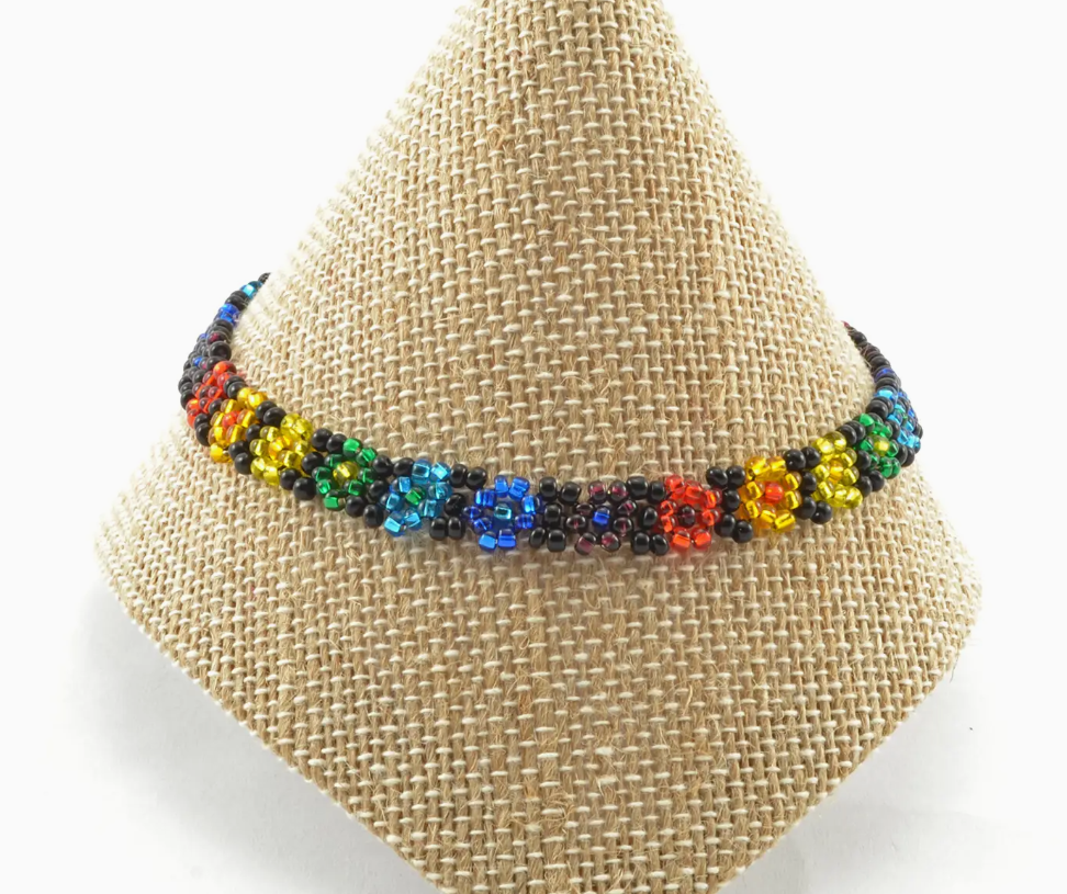 Rainbow Flower Bracelet