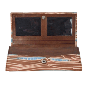 Shanti Wallet - Brown and Blue