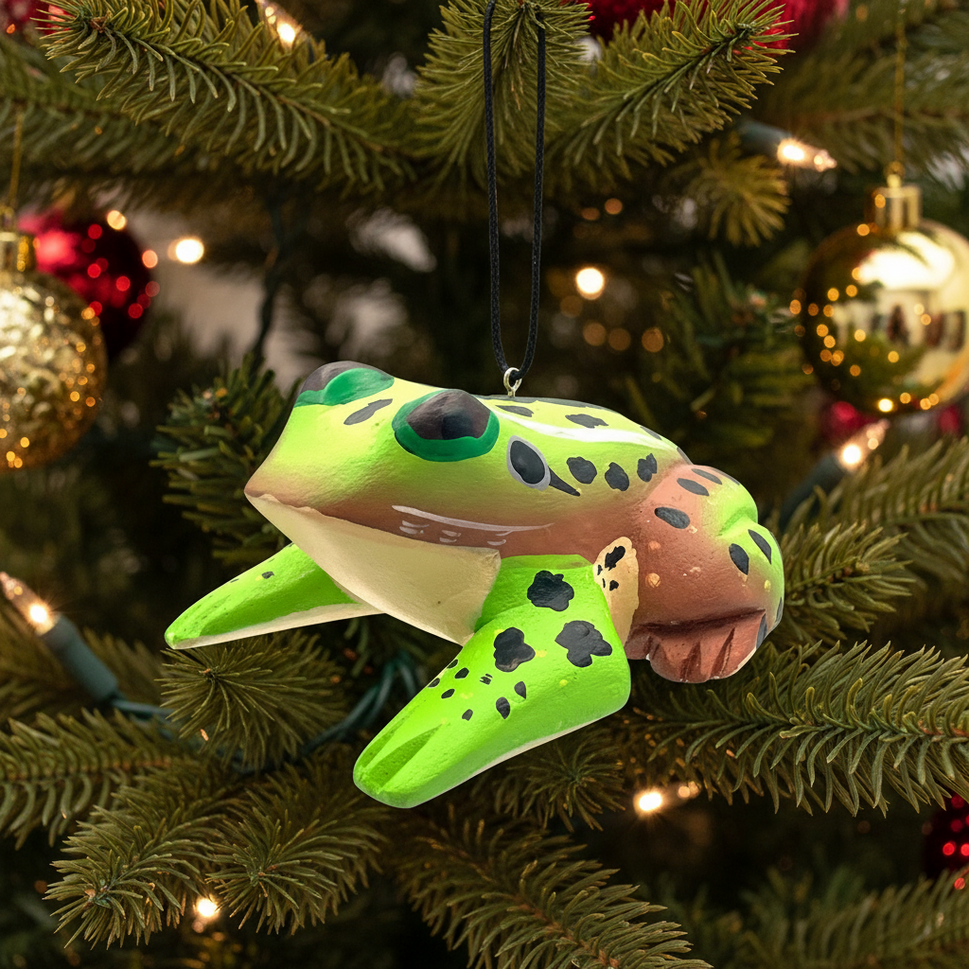 Southern Leopard Frog Balsa Ornament