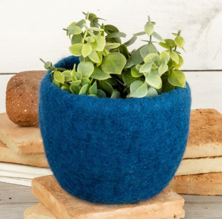 Felt Planter - Denim