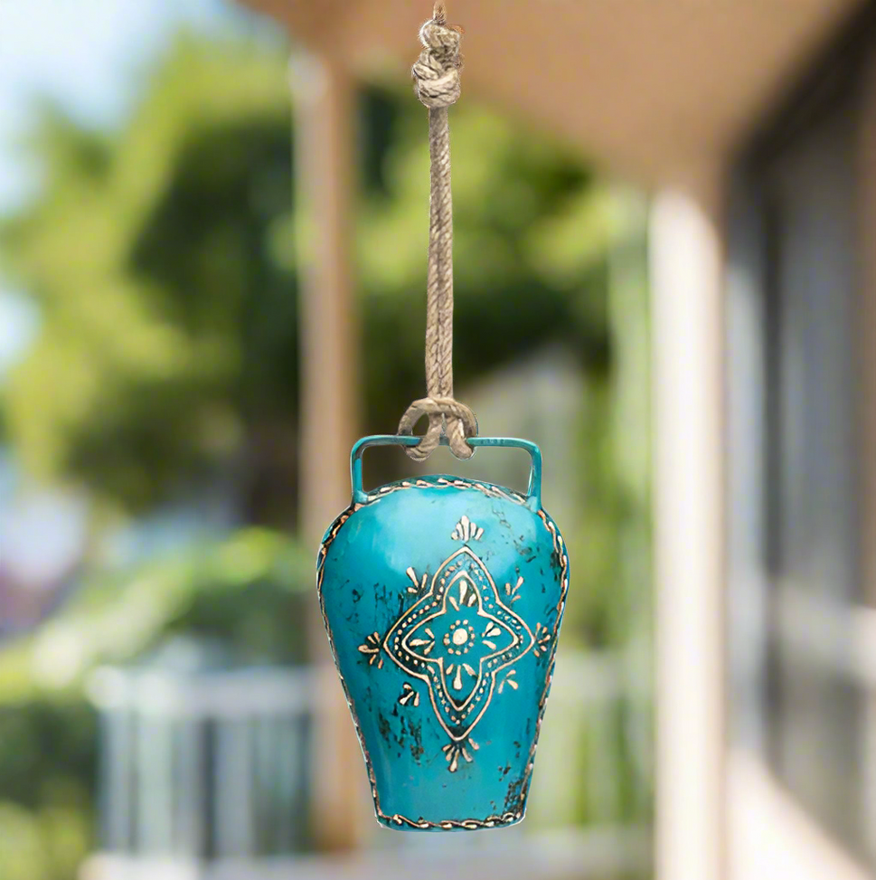 Henna Treasure Teal Bell 3.5"