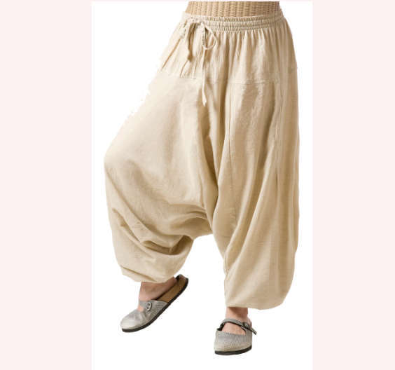 Solid Harem Pants