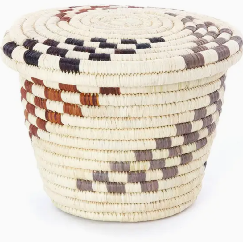 Rwenzori Tiny Trove Basket with Flat Lid