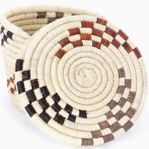 Rwenzori Tiny Trove Basket with Flat Lid