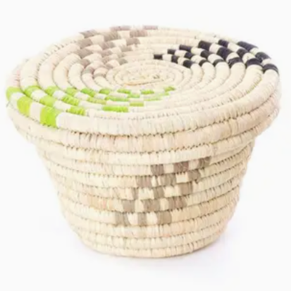 Rwenzori Tiny Trove Basket with Flat Lid
