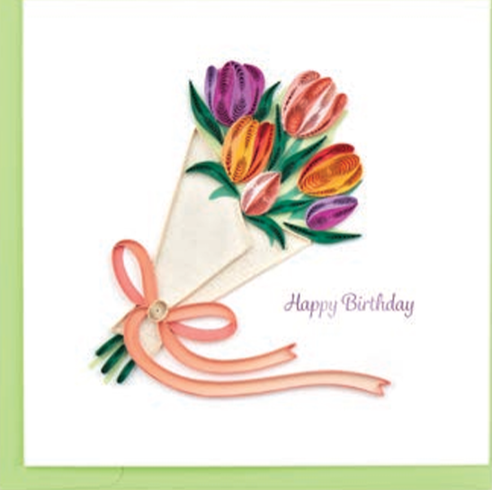 Birthday Tulip Bouquet Card