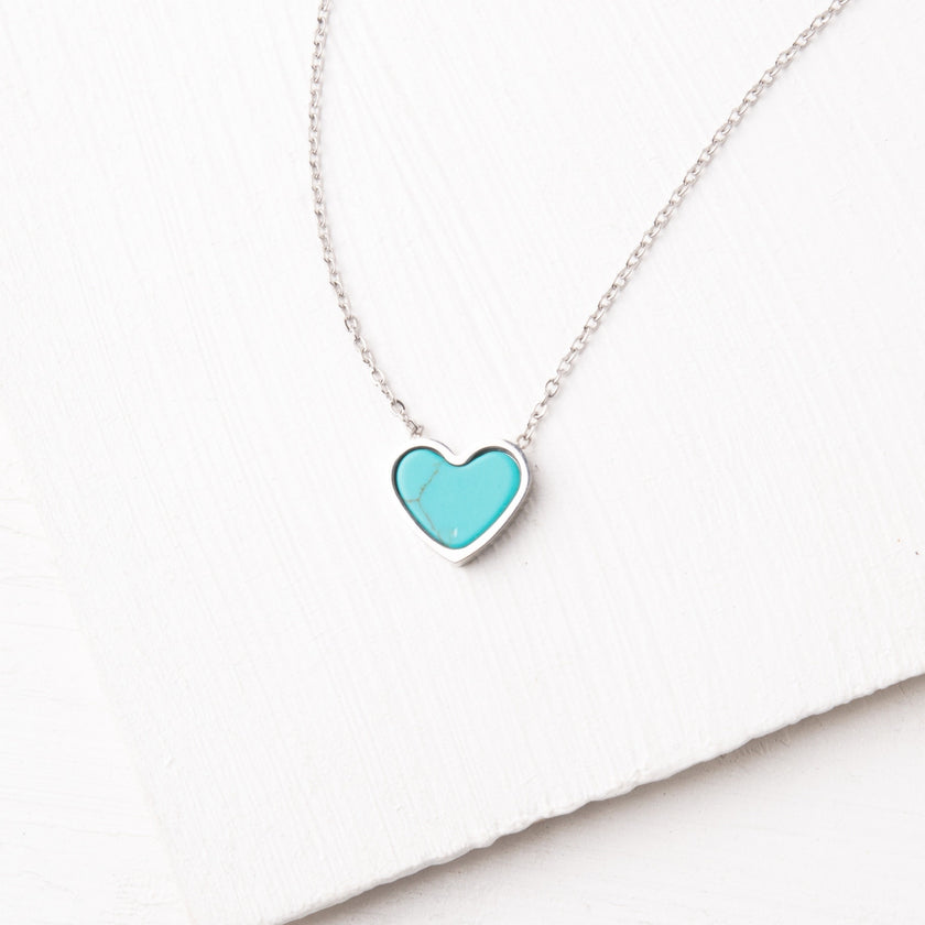Bay Turquoise Heart Necklace