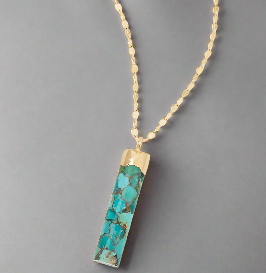 Pillar Necklace in Turquoise
