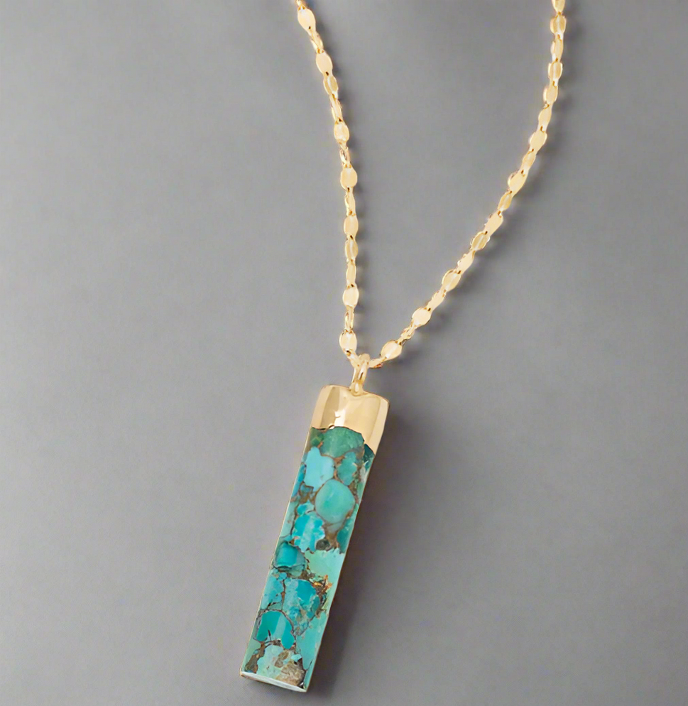 Pillar Necklace in Turquoise