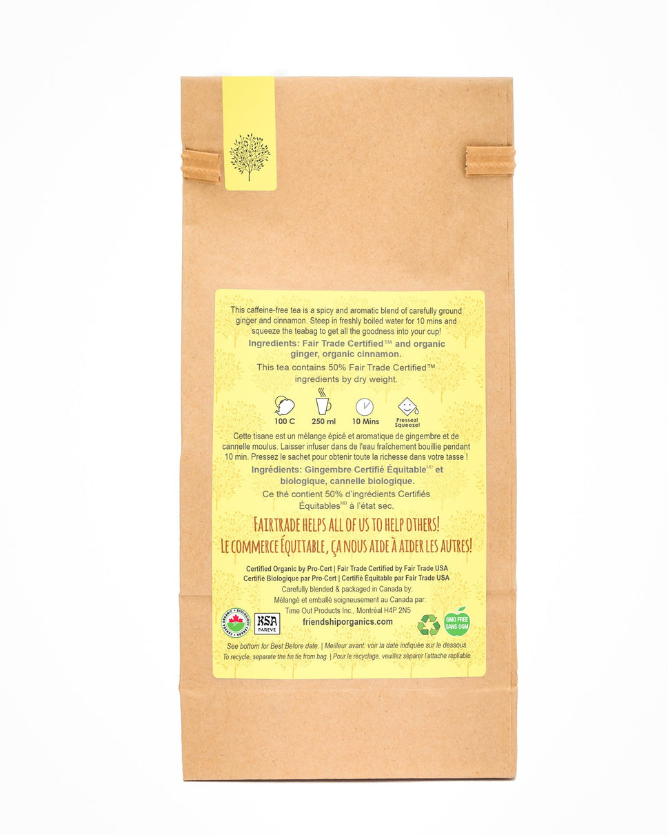 Organic Ginger and Cinnamon Friendship Tea Twinpack