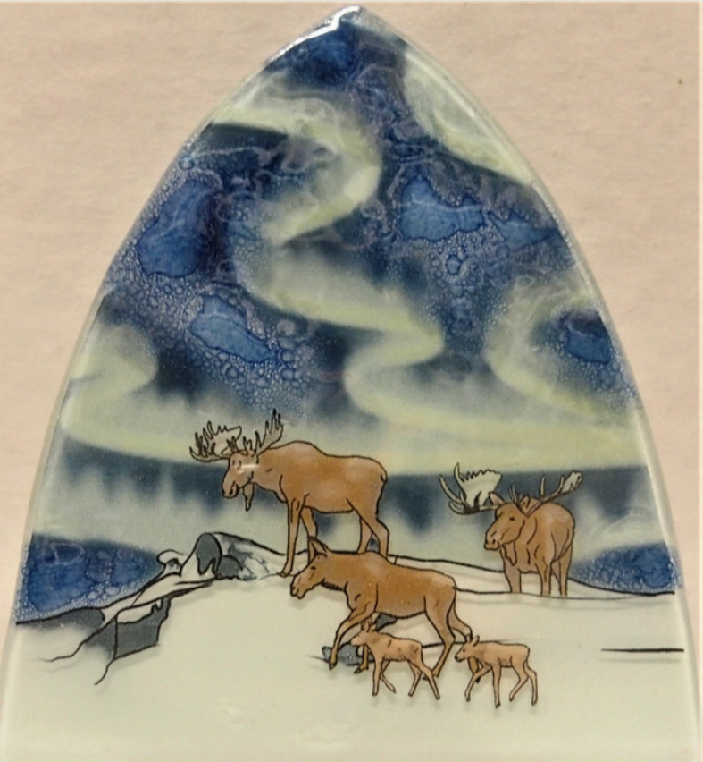 Handcrafted Recycled-Glass Night Light