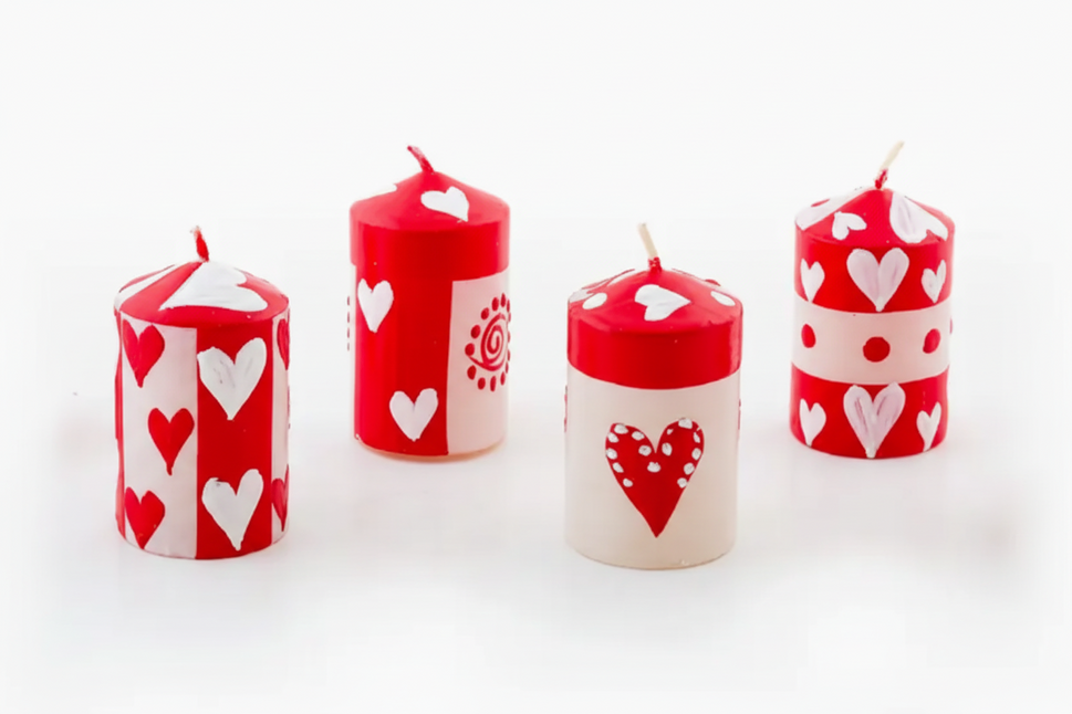 Valentine's Candle Votive 2” Box of 6