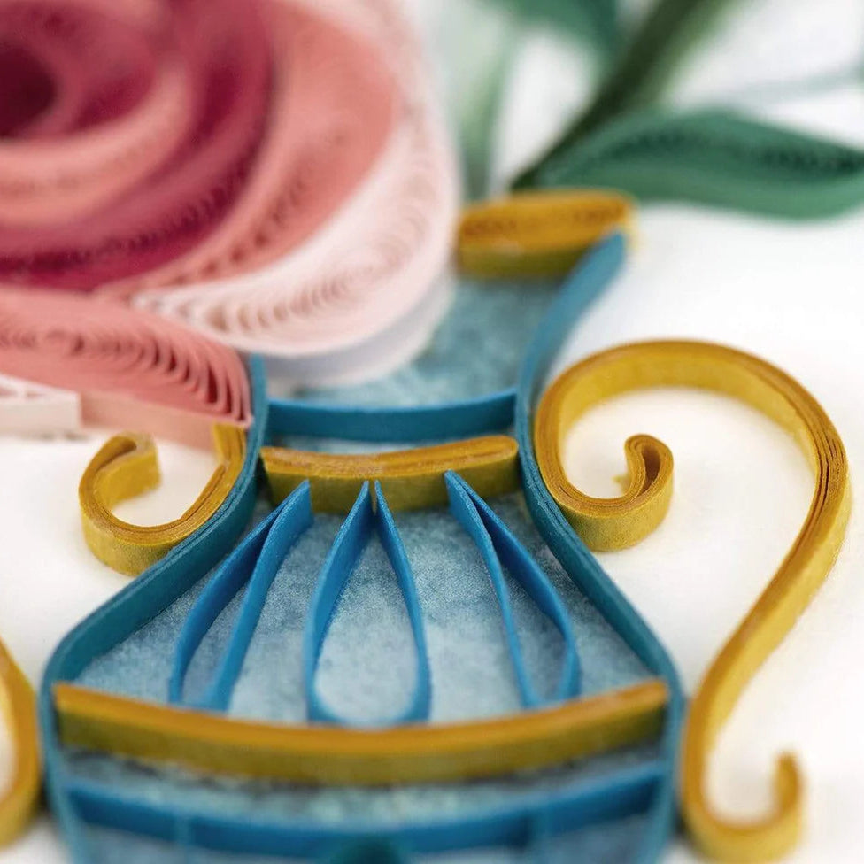Victorian Rose Bouquet Quilling Card