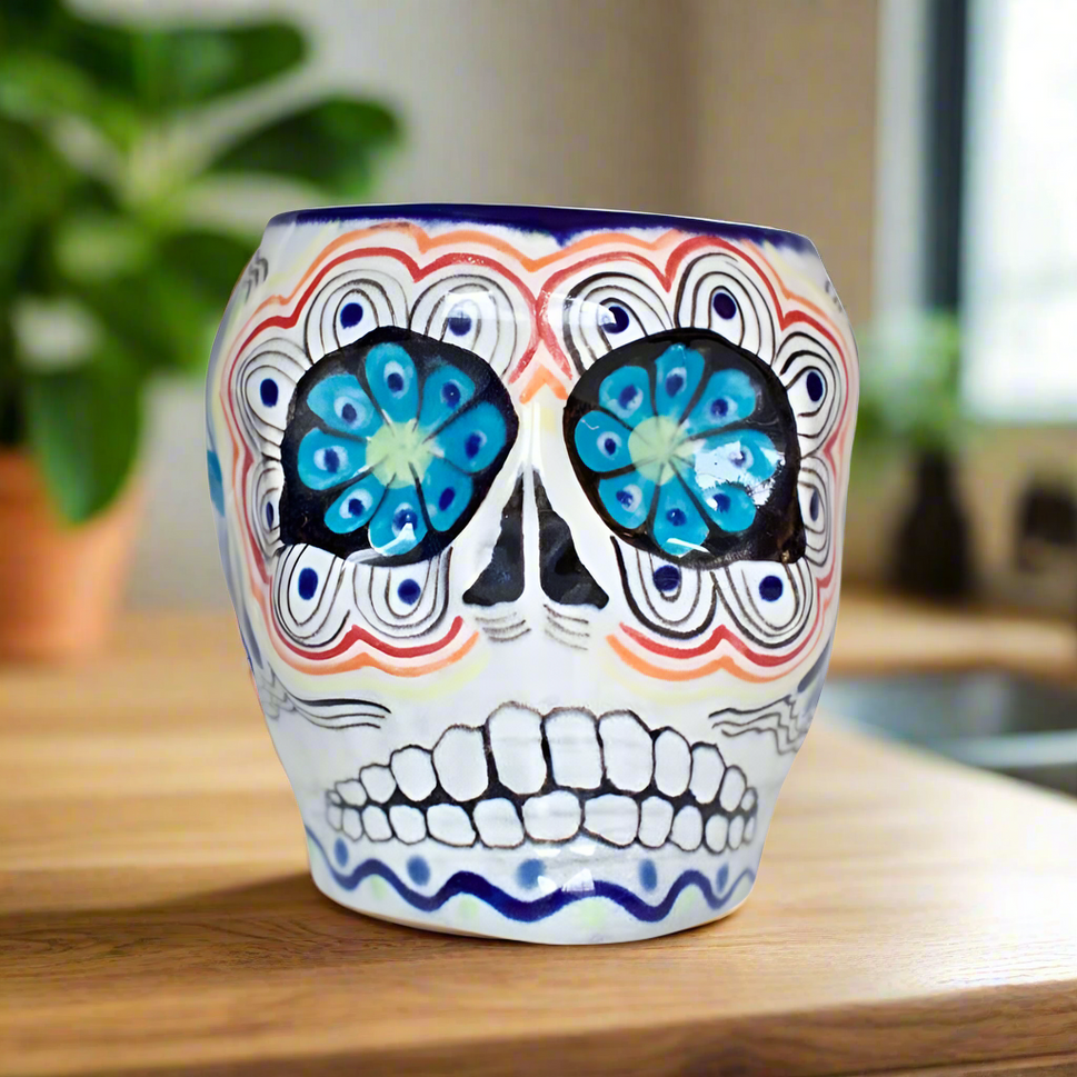 Sugar Skull Skeleton Mug