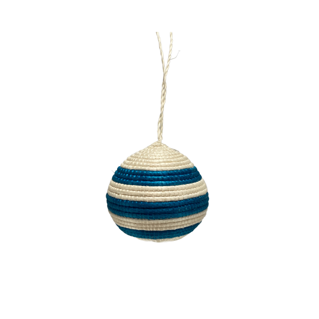 Striped Woven Ball Ornament