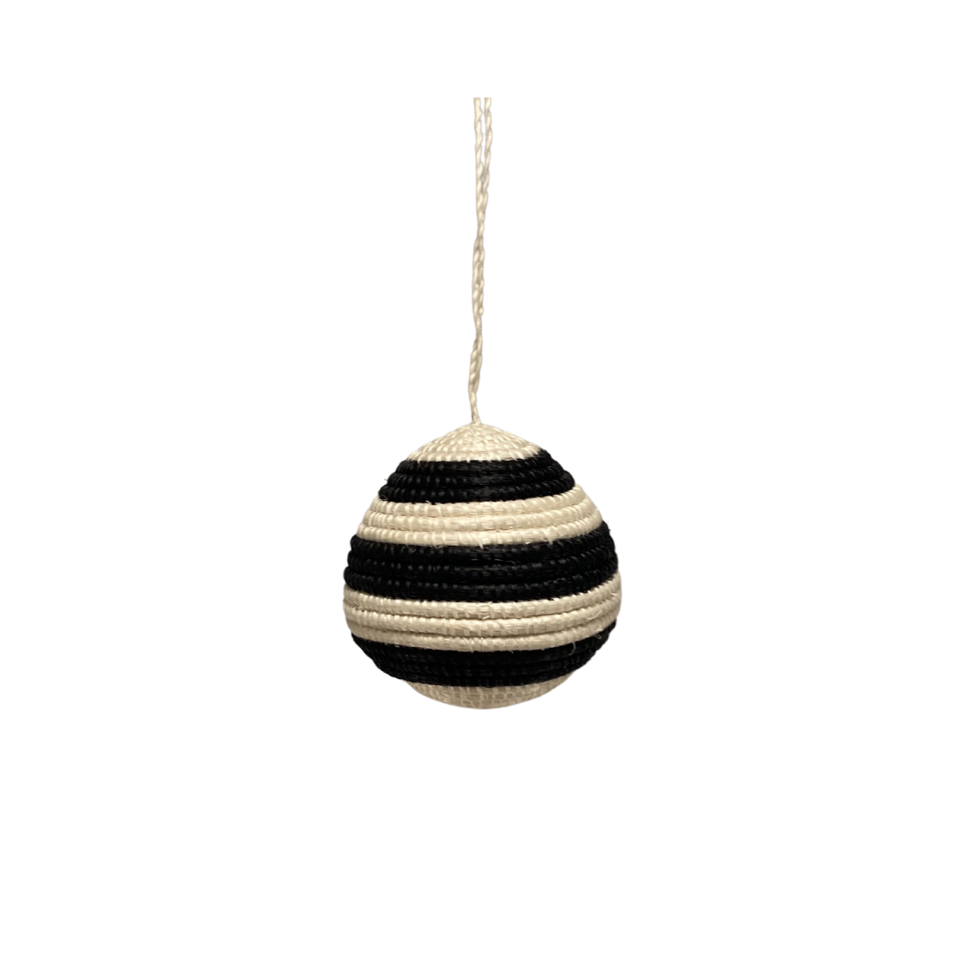 Striped Woven Ball Ornament