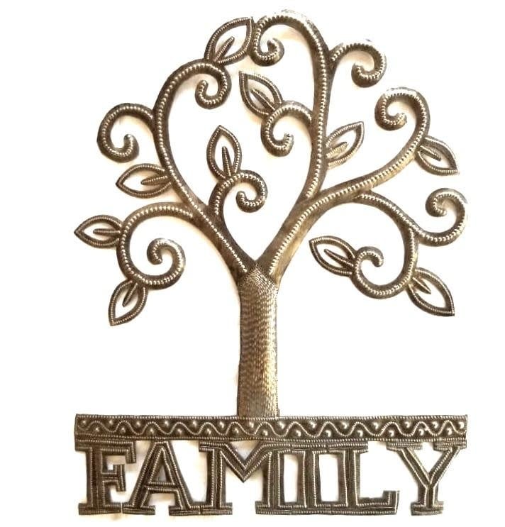 Family Tree Metal Wall Art