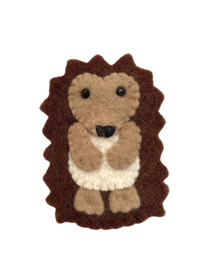 Finger Puppet Hedgehog Felt