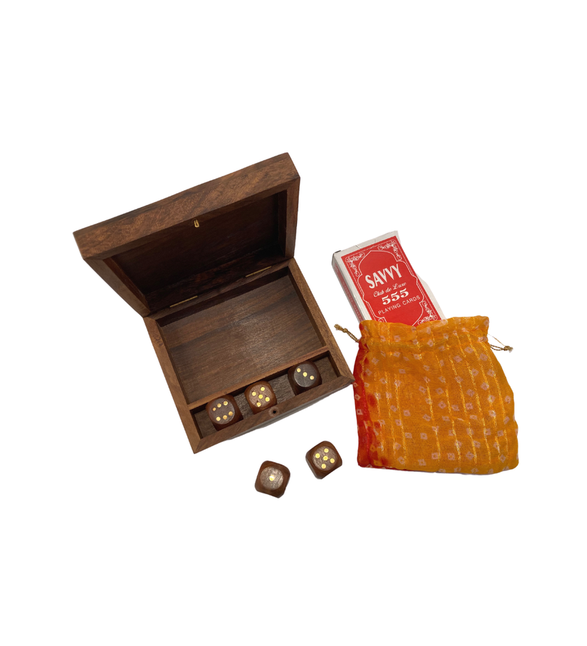 Cards and Dice Game Box