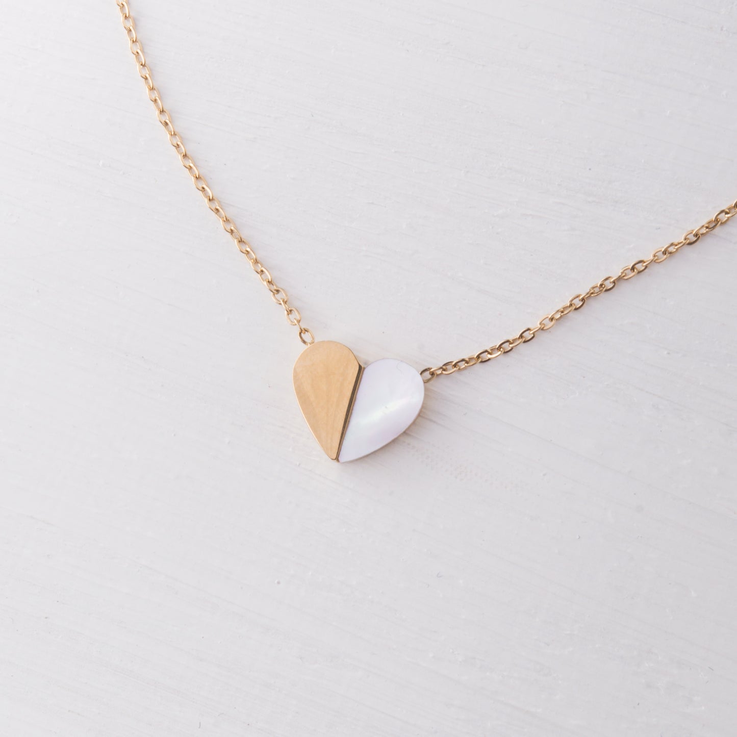 Gold Heart necklace by Starfish Project