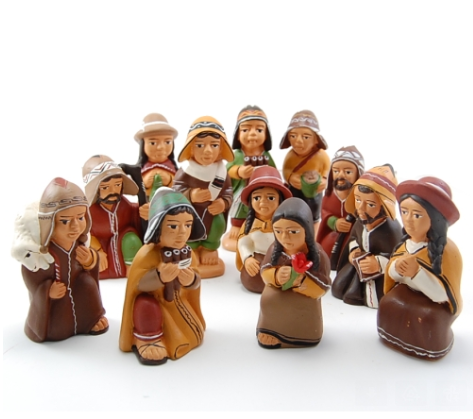 Villagers Ceramic Ornament