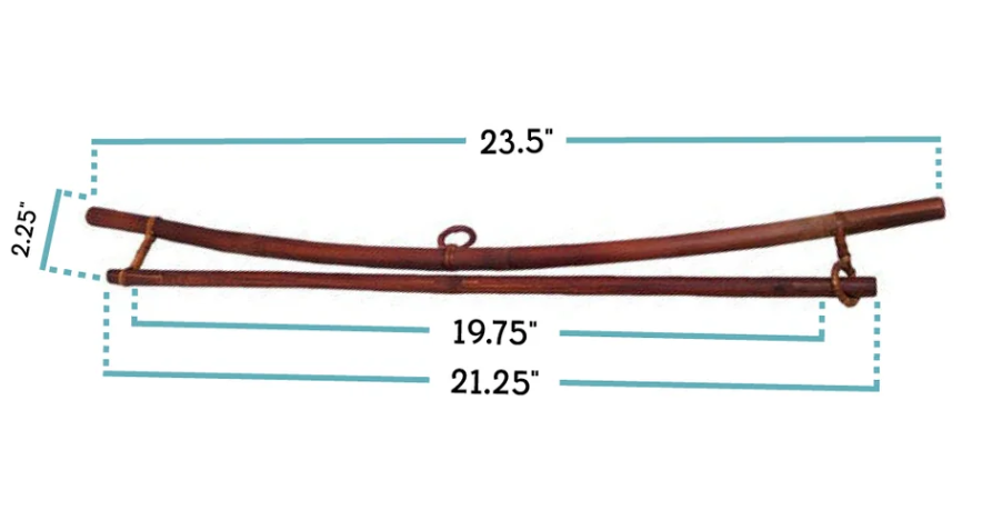 Bamboo Textile Hanger (Small)