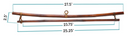 Switch Bamboo Textile Hangers Measurement 2 image