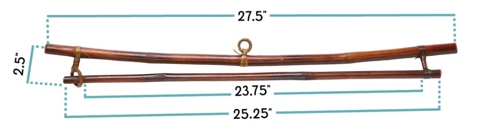 Bamboo Textile Hanger (Medium)