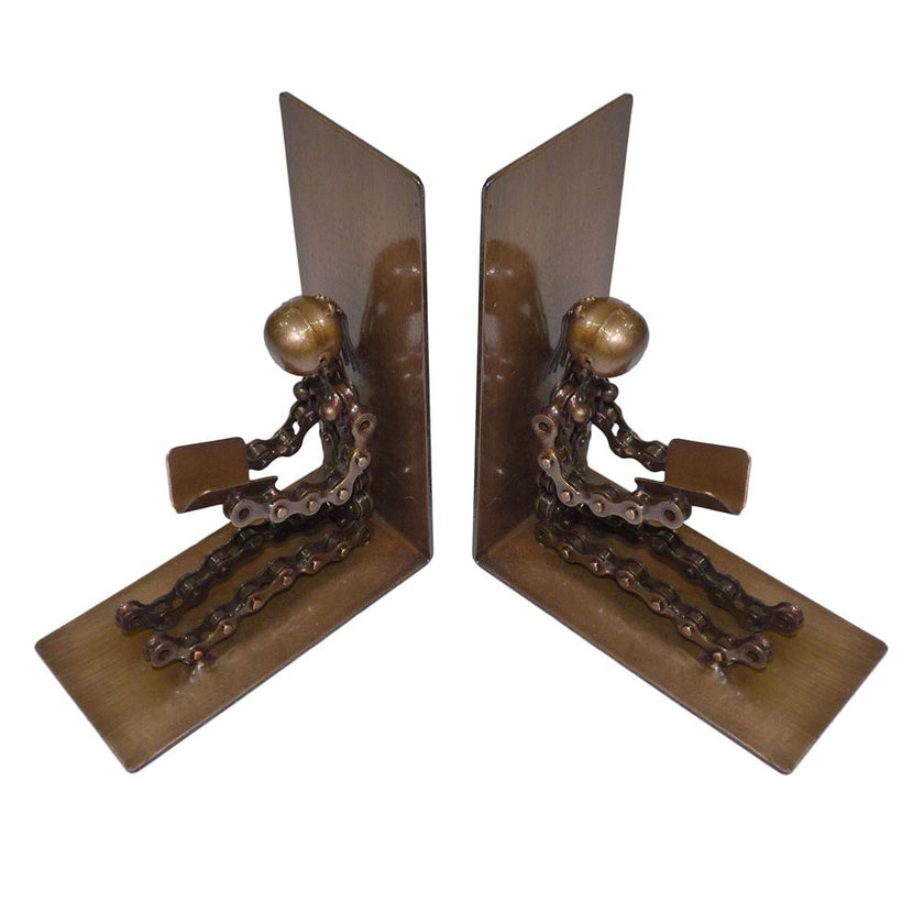 Bike chain bookends