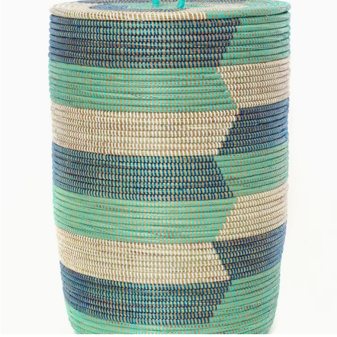 Blue Sahara Hamper Basket 19''