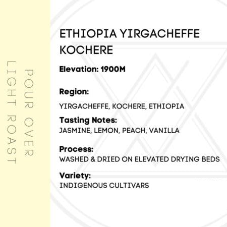 Chronicle Yirgacheffe Kochere Ethiopia Coffee 12oz