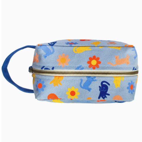 Cosmetic Bag Meow Meadow Zipper