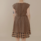Switch Devonshire Dress Black and Tan Back 2 image