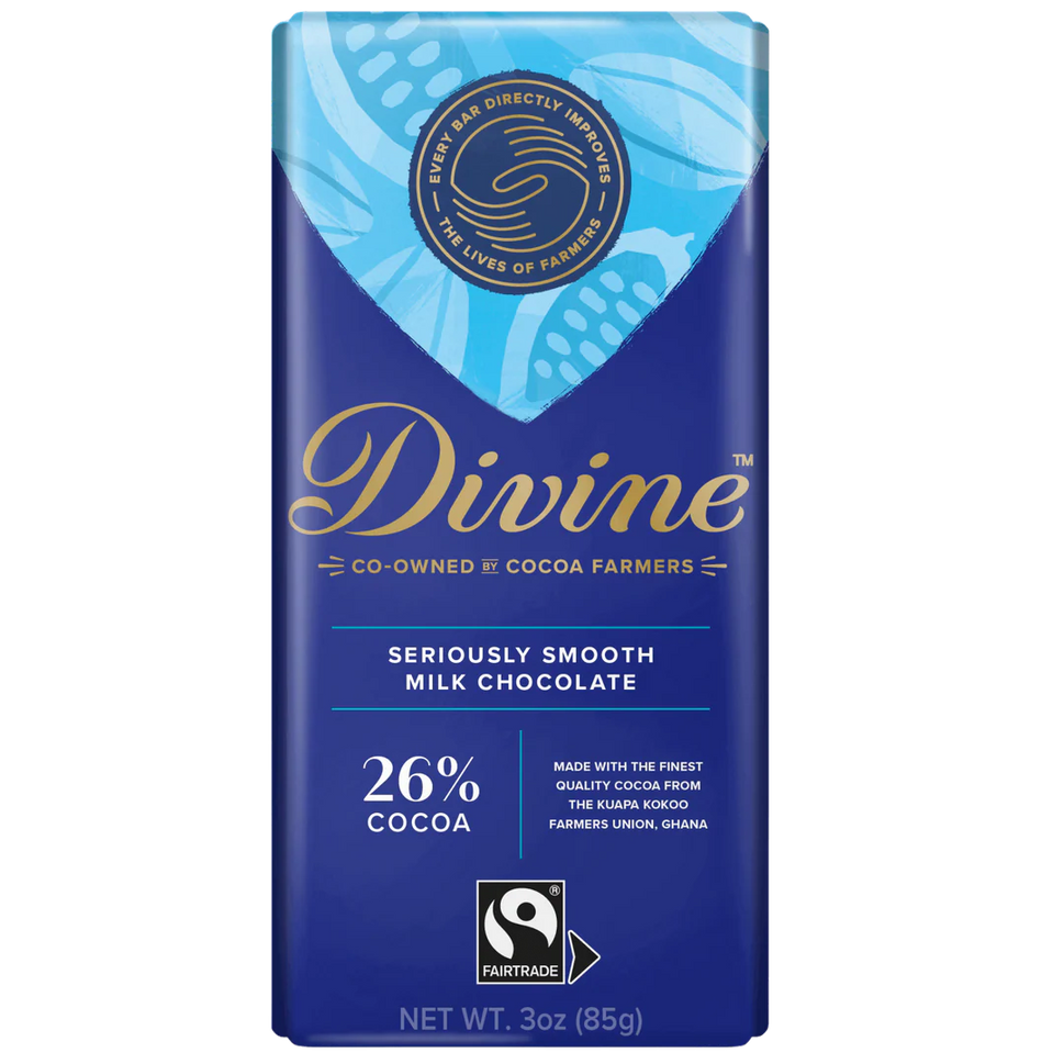 Divine Seriously Smooth Milk Chocolate Bar 26%