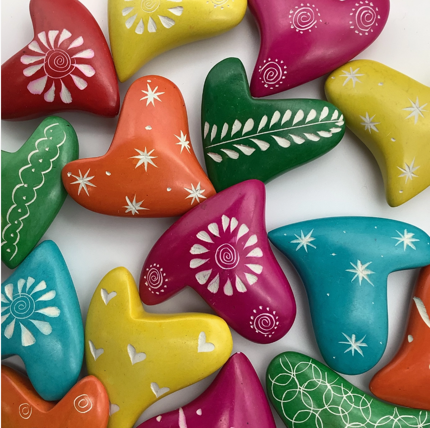 Funky Small Soapstone Heart