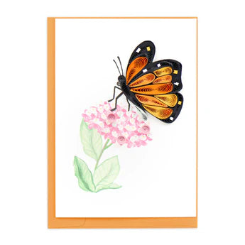 Gift Enclosure Card Monarch Milkweed Butterfly