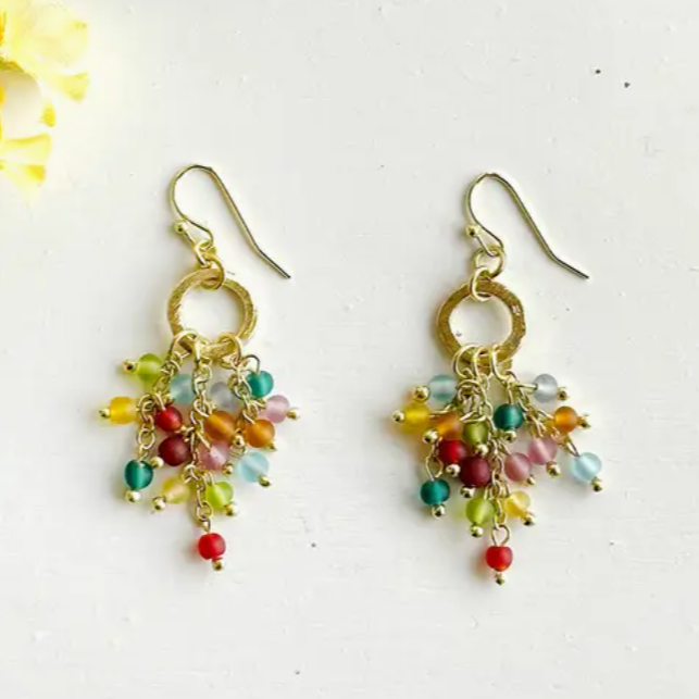 Kaleidoscope Cluster Earrings