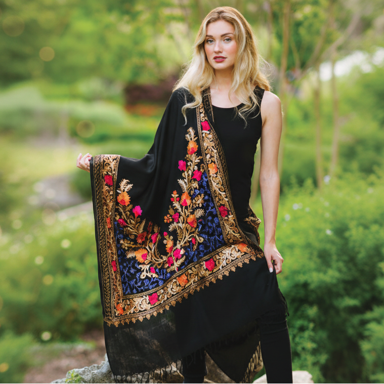 Karuna Embroidered Shawl