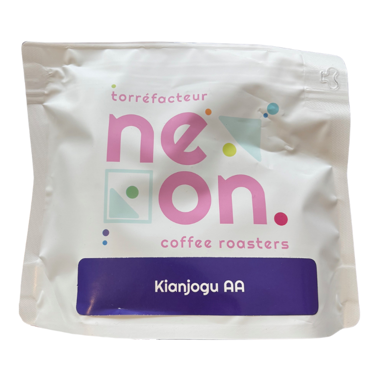 Coffee package from Neon Coffee Roasters on a white background